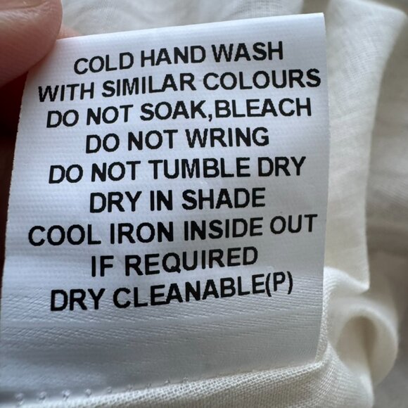 Dissh Ayla Cream Stripe Midi Dress Women’s Size 8 Cotton Summer Coastal Europe - Picture 13 of 15